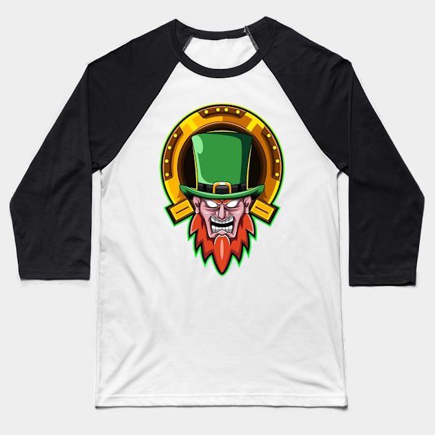 horseshoe Saint Patrick Baseball T-Shirt by GAGO5